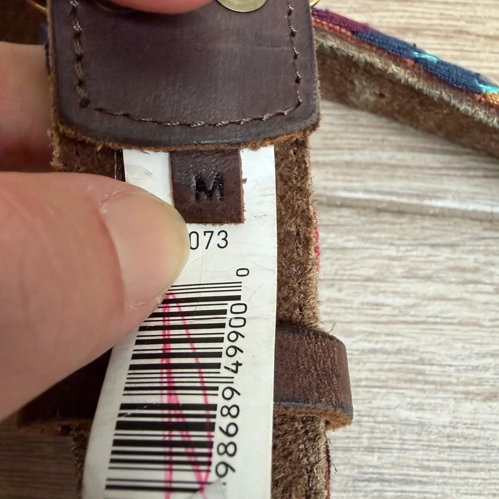 Lucky Brand Multicolor Zigzag Belt